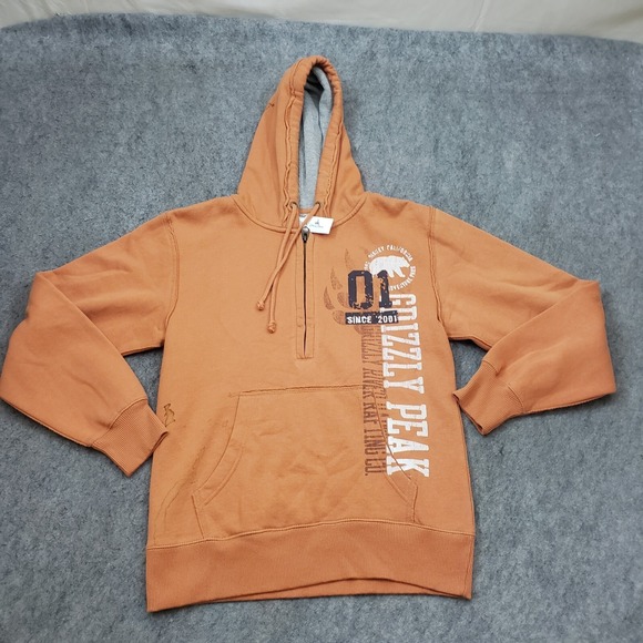 Disneyland Sweater Mens Small Orange Brown California Adventure Sweatshirt * - Picture 1 of 14